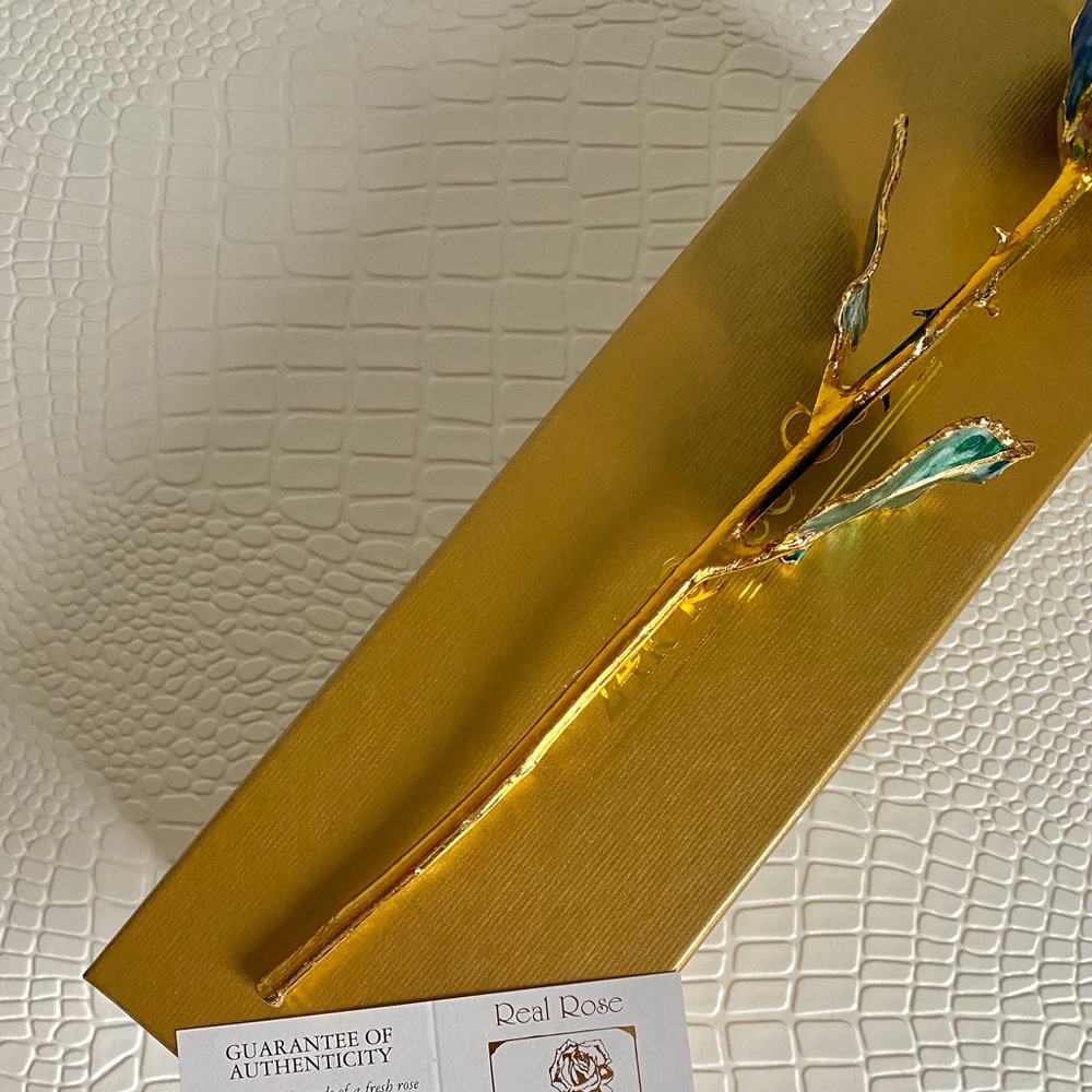 24k Gold Dipped Rose - image 3